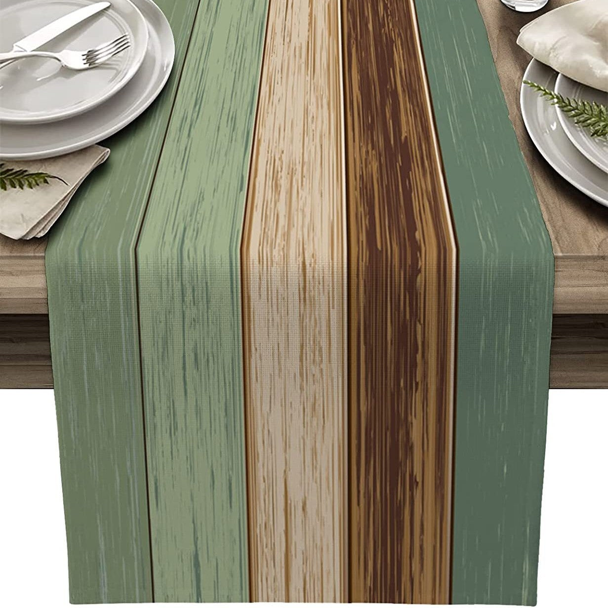 Ombre Linen Table Runner Featuring Elegant Gradient Design For Stylish Home Decor