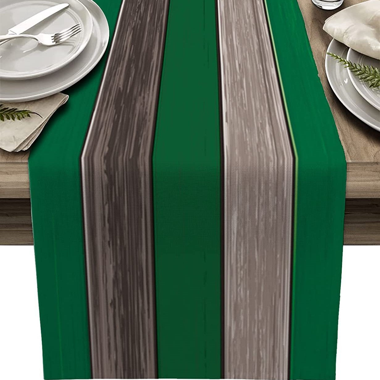 Ombre Linen Table Runner Featuring Elegant Gradient Design For Stylish Home Decor