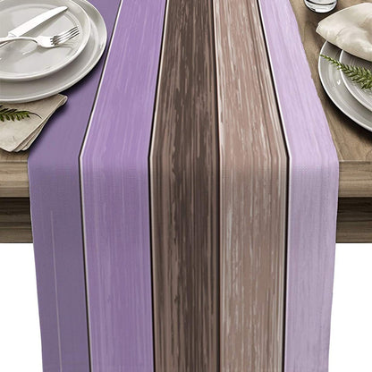 Ombre Linen Table Runner Featuring Elegant Gradient Design For Stylish Home Decor