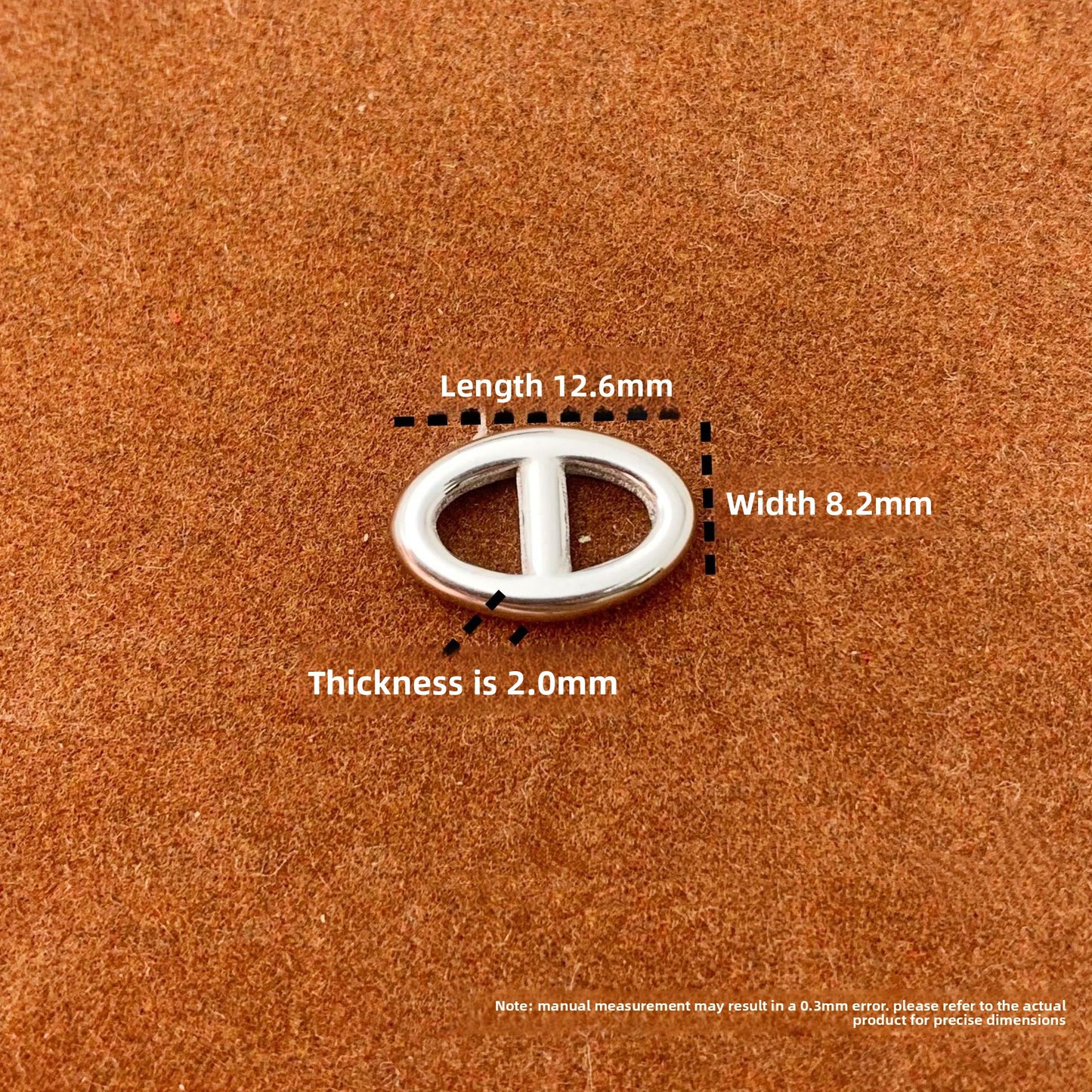 Titanium Steel Jewelry Buckle With Electroplated Finish, Perfect For Love Charms And Jewelry Accessories