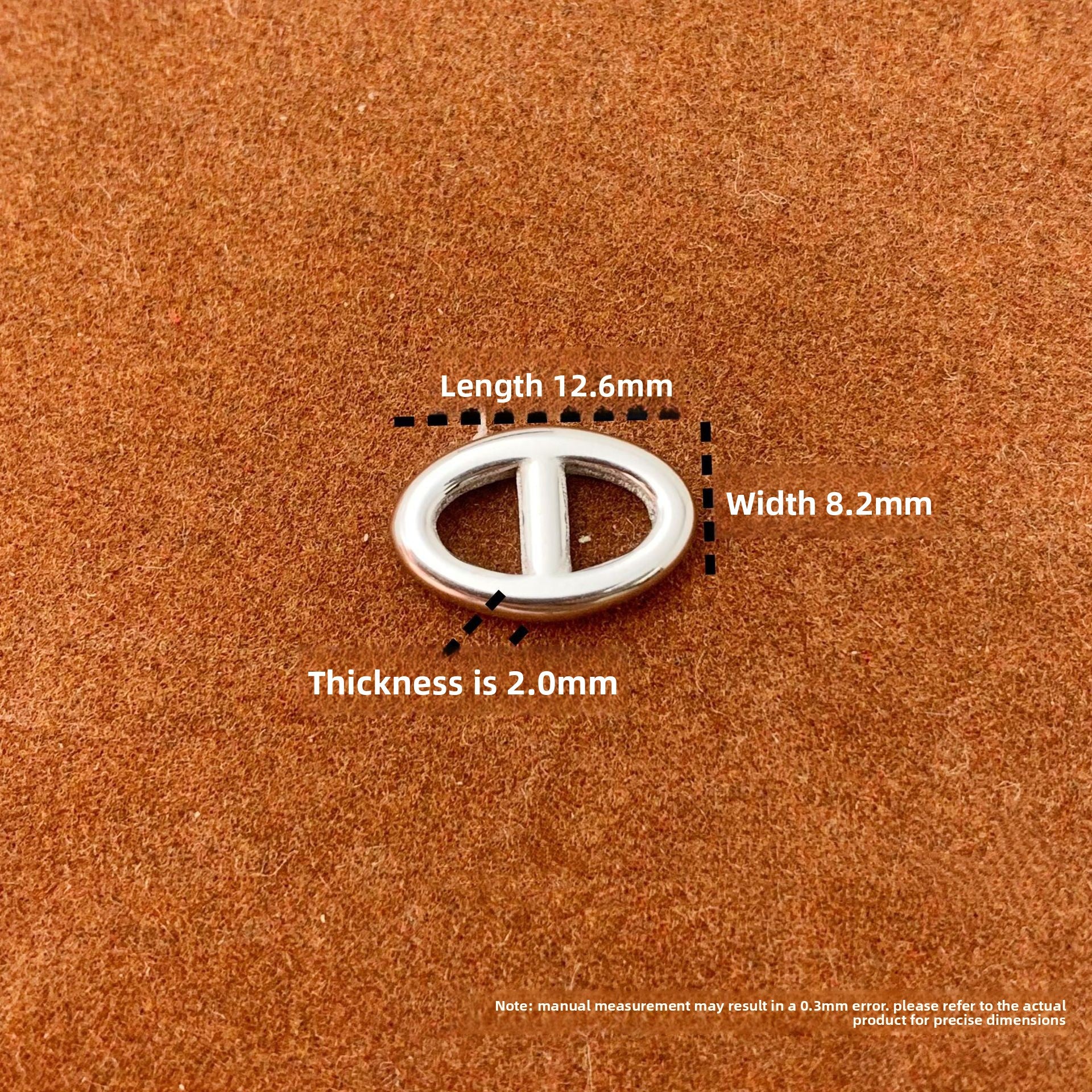 Titanium Steel Jewelry Buckle With Electroplated Finish, Perfect For Love Charms And Jewelry Accessories