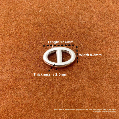 Titanium Steel Jewelry Buckle With Electroplated Finish, Perfect For Love Charms And Jewelry Accessories