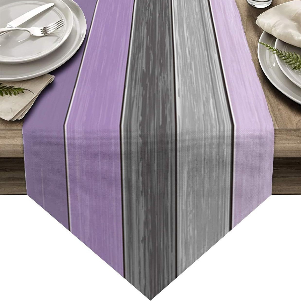 Ombre Linen Table Runner Featuring Elegant Gradient Design For Stylish Home Decor
