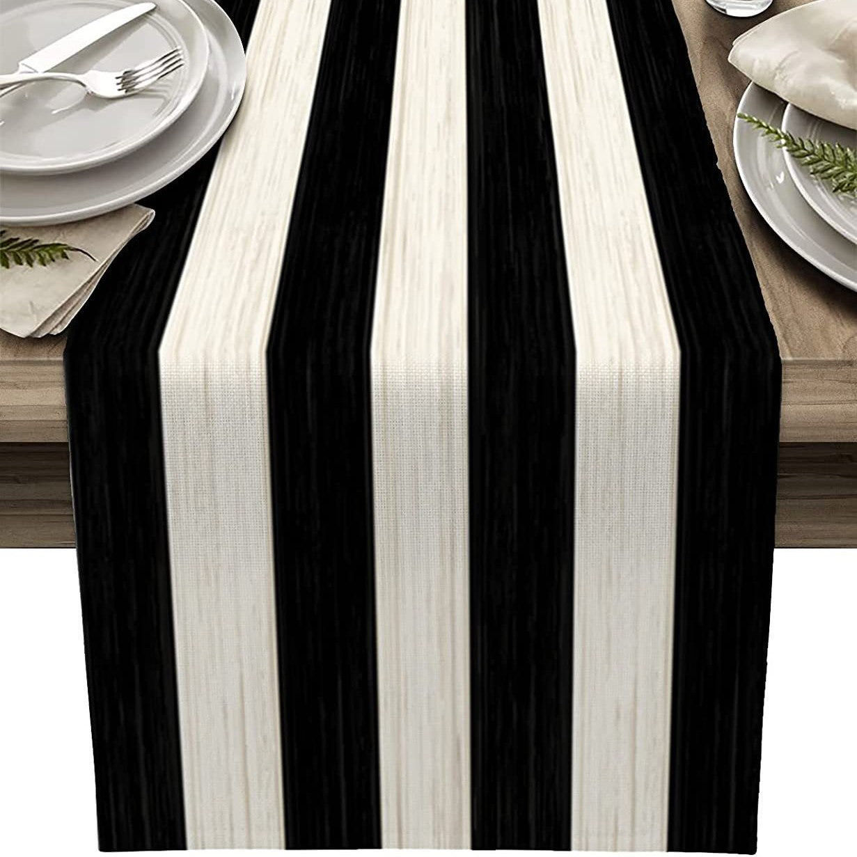 Ombre Linen Table Runner Featuring Elegant Gradient Design For Stylish Home Decor