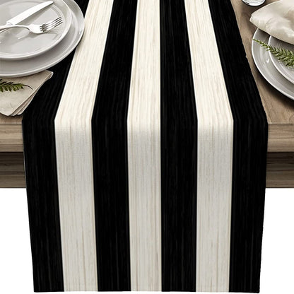 Ombre Linen Table Runner Featuring Elegant Gradient Design For Stylish Home Decor