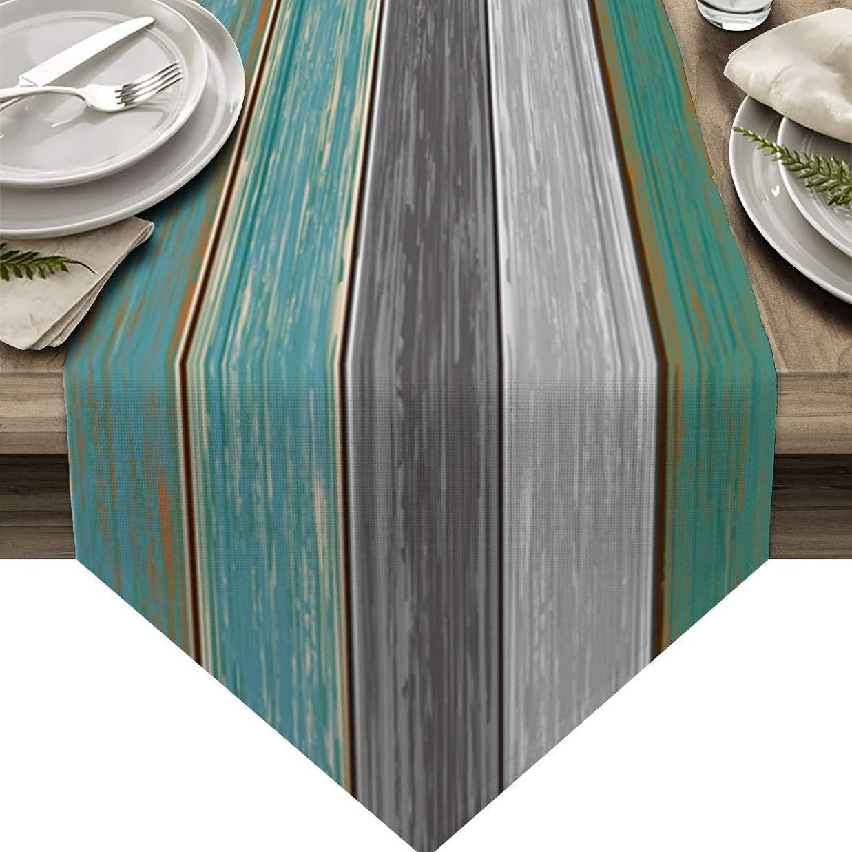 Ombre Linen Table Runner Featuring Elegant Gradient Design For Stylish Home Decor