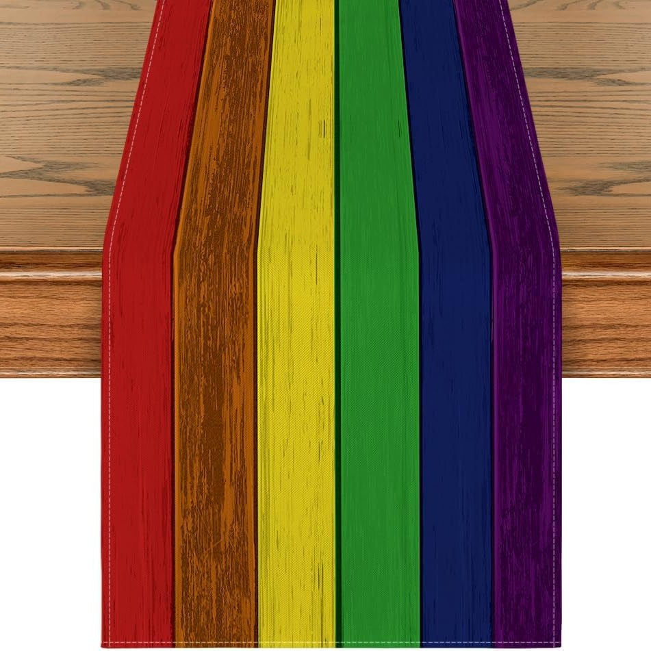 Ombre Linen Table Runner Featuring Elegant Gradient Design For Stylish Home Decor