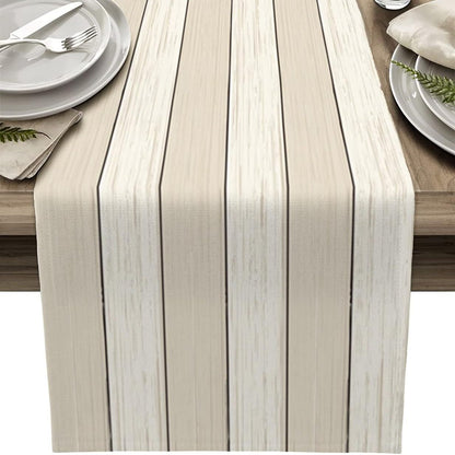 Ombre Linen Table Runner Featuring Elegant Gradient Design For Stylish Home Decor