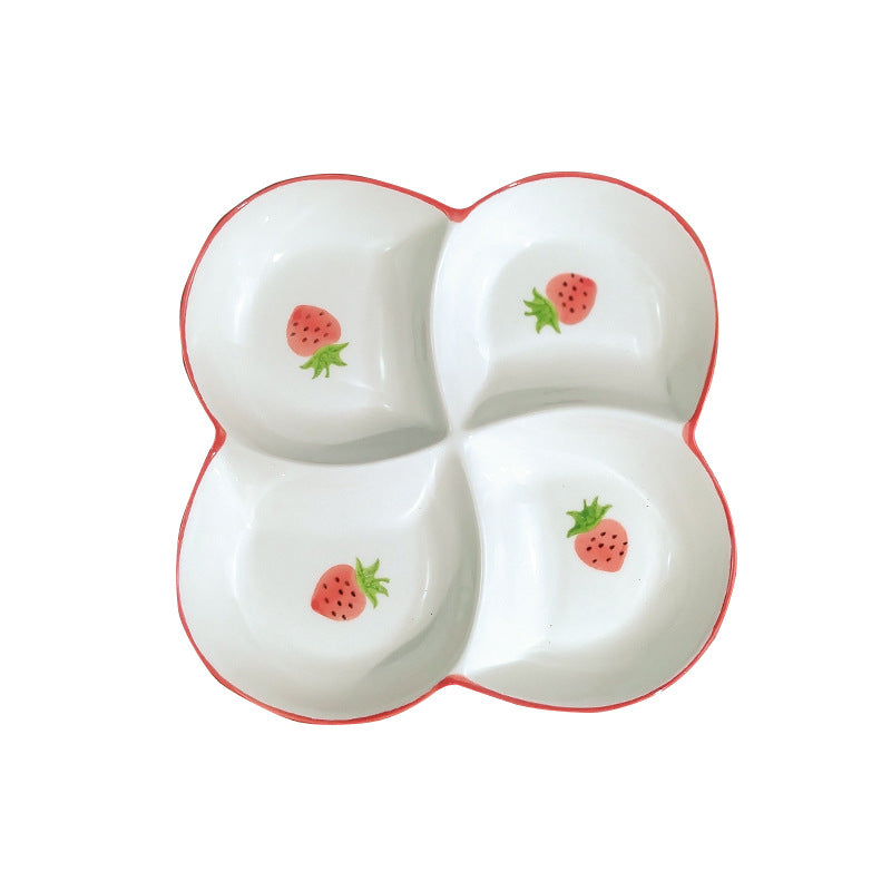 Ceramics Fruit Tableware Plate, Elegant Design For Kitchen And Dining Use