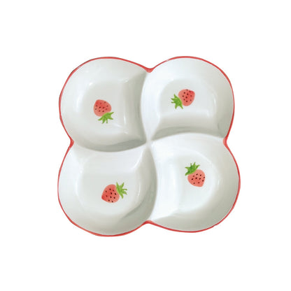Ceramics Fruit Tableware Plate, Elegant Design For Kitchen And Dining Use