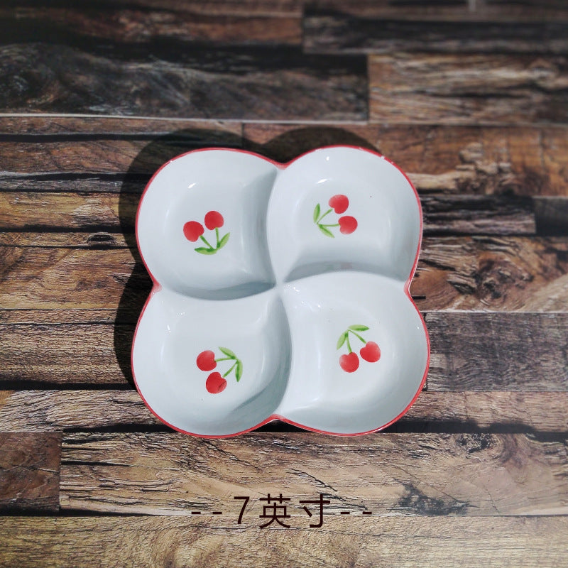 Ceramics Fruit Tableware Plate, Elegant Design For Kitchen And Dining Use