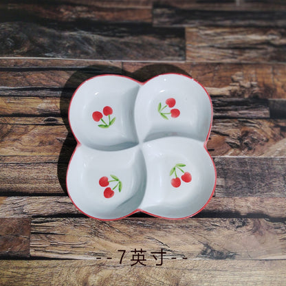 Ceramics Fruit Tableware Plate, Elegant Design For Kitchen And Dining Use