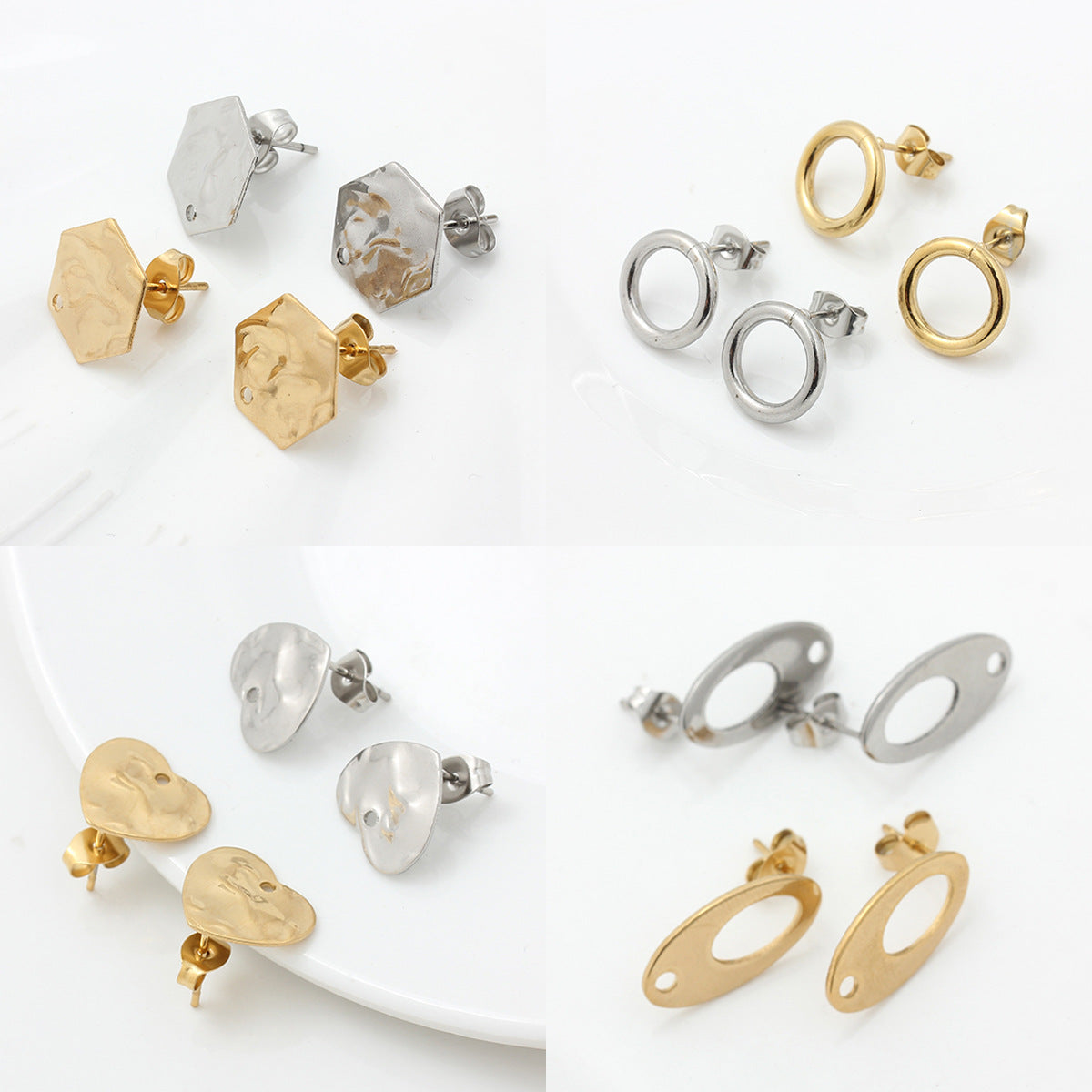 Original Design Jewelry Accessories Featuring PVD Coated Titanium Steel In Steel Color, 1 Piece