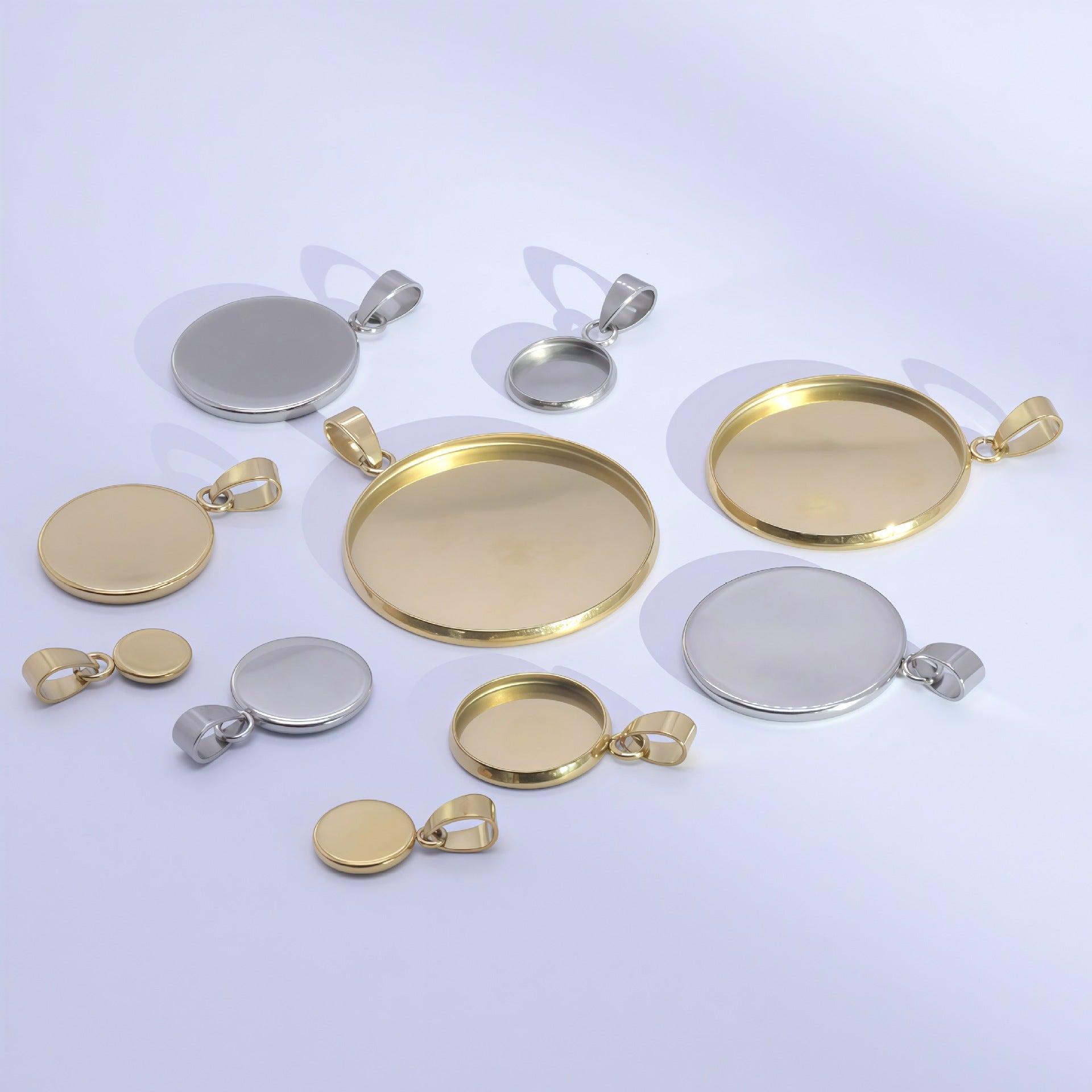 Princess Style Jewelry Accessories Featuring Round Pattern In Elegant Steel Color