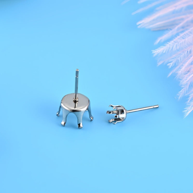 304 Stainless Steel Earring Findings With 3mm Diameter, Perfect For Love Charms Jewelry Making