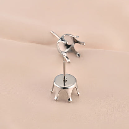 304 Stainless Steel Earring Findings With 3mm Diameter, Perfect For Love Charms Jewelry Making