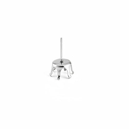 304 Stainless Steel Earring Findings With 3mm Diameter, Perfect For Love Charms Jewelry Making