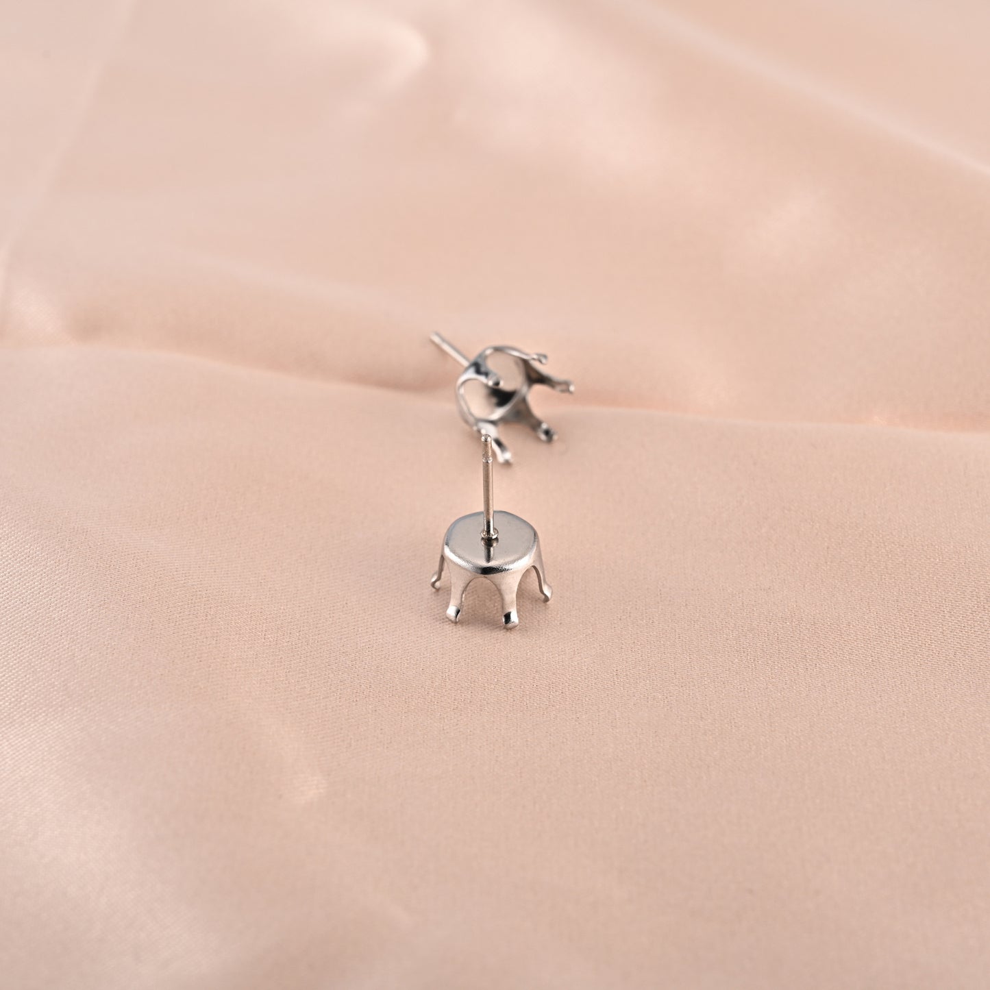 304 Stainless Steel Earring Findings With 3mm Diameter, Perfect For Love Charms Jewelry Making