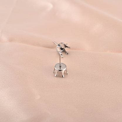 304 Stainless Steel Earring Findings With 3mm Diameter, Perfect For Love Charms Jewelry Making
