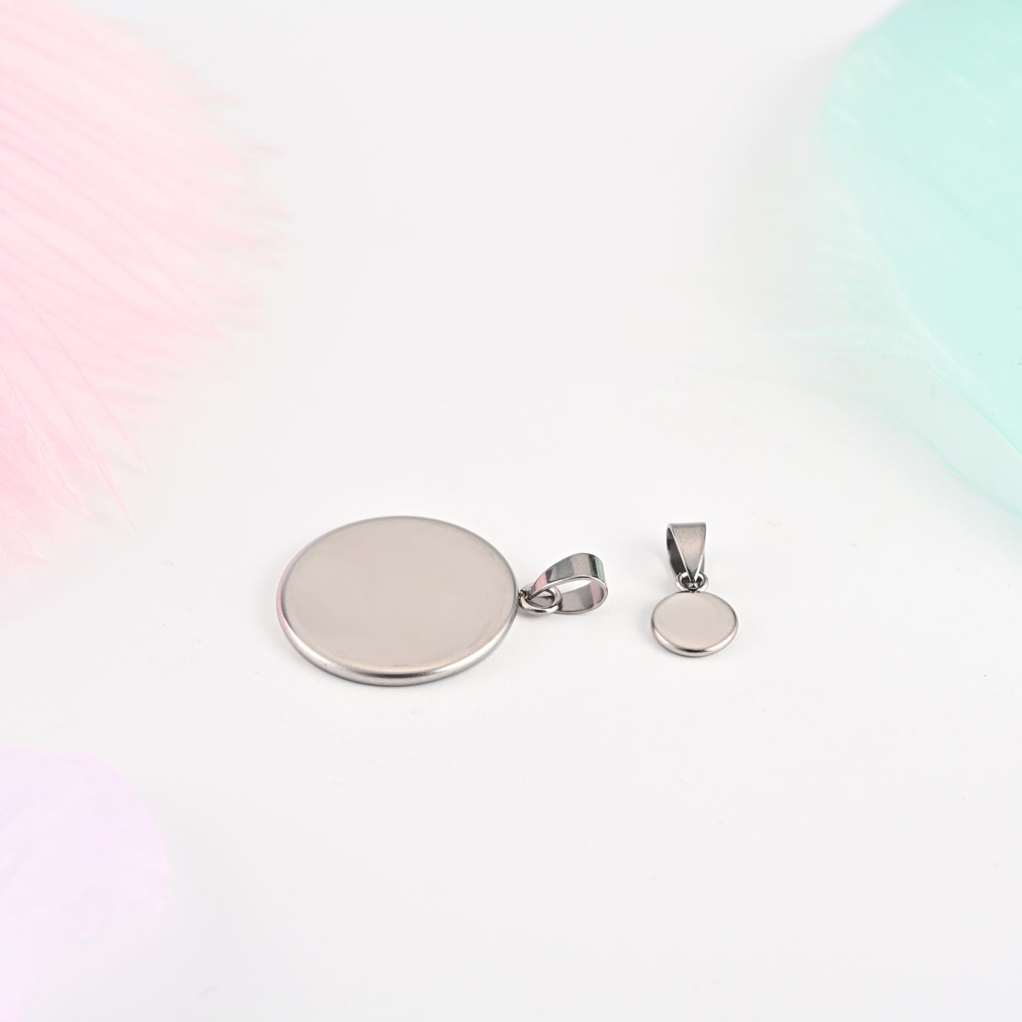 Princess Style Jewelry Accessories Featuring Round Pattern In Elegant Steel Color