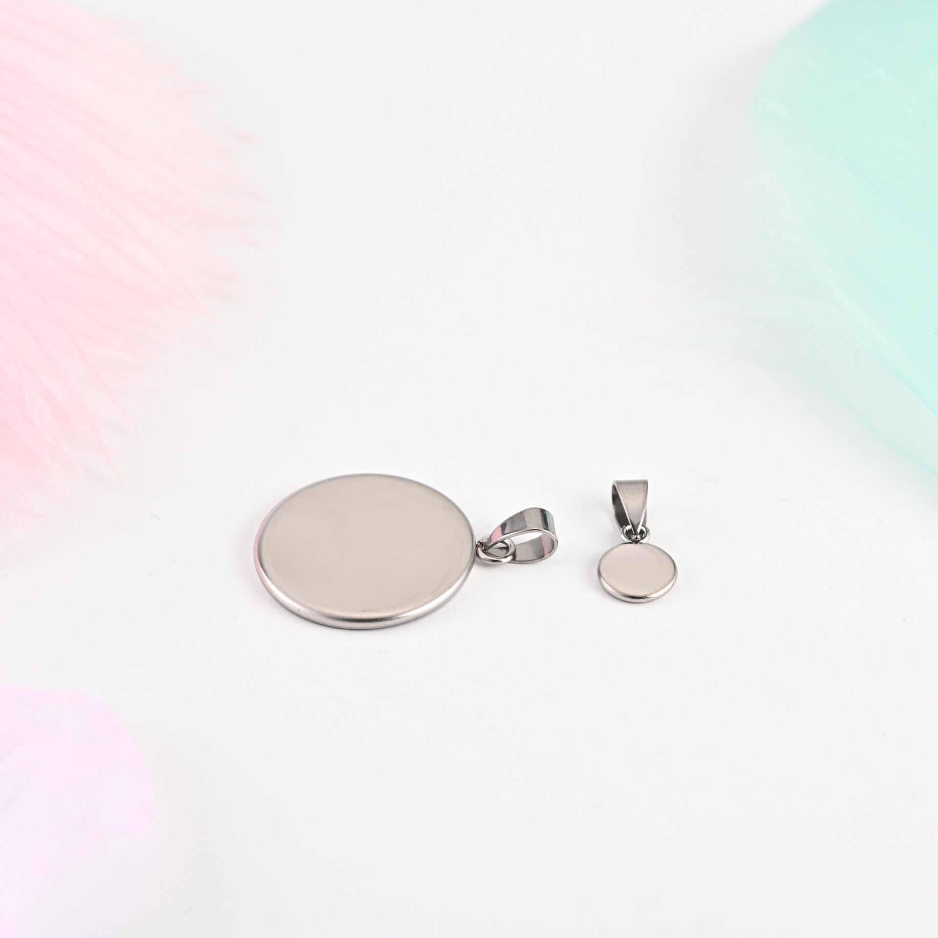 Princess Style Jewelry Accessories Featuring Round Pattern In Elegant Steel Color