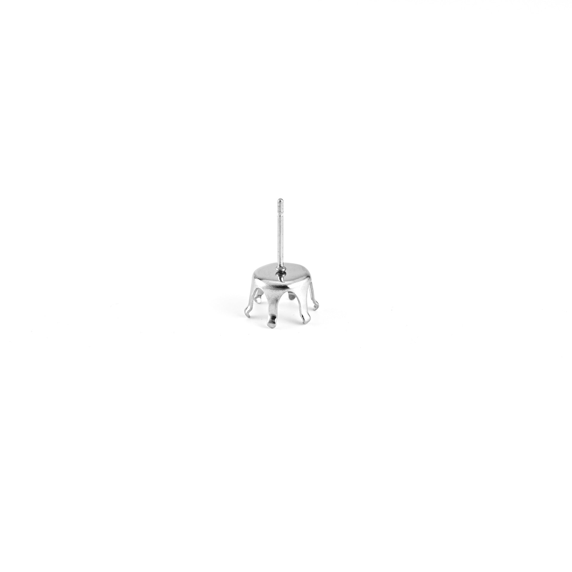 304 Stainless Steel Earring Findings With 3mm Diameter, Perfect For Love Charms Jewelry Making