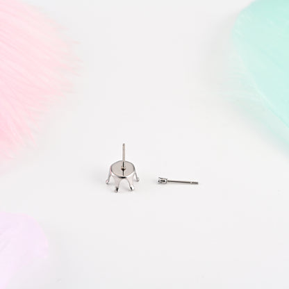 304 Stainless Steel Earring Findings With 3mm Diameter, Perfect For Love Charms Jewelry Making