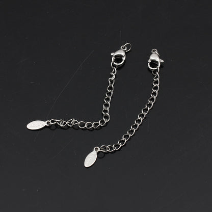 Original Design Round Extension Chain In Golden Titanium Steel With PVD Coated Finish, 1 Piece Jewelry Accessory