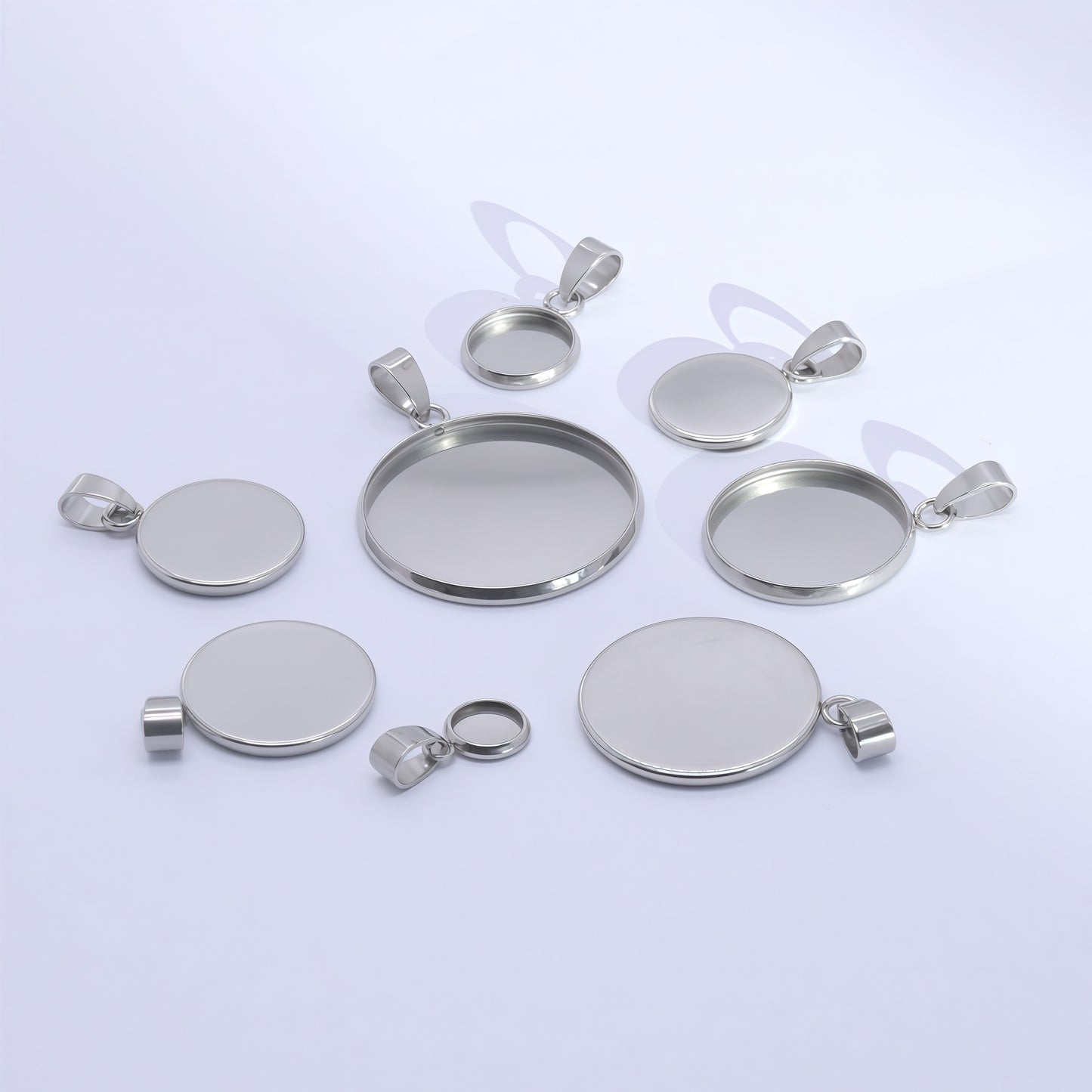 Princess Style Jewelry Accessories Featuring Round Pattern In Elegant Steel Color