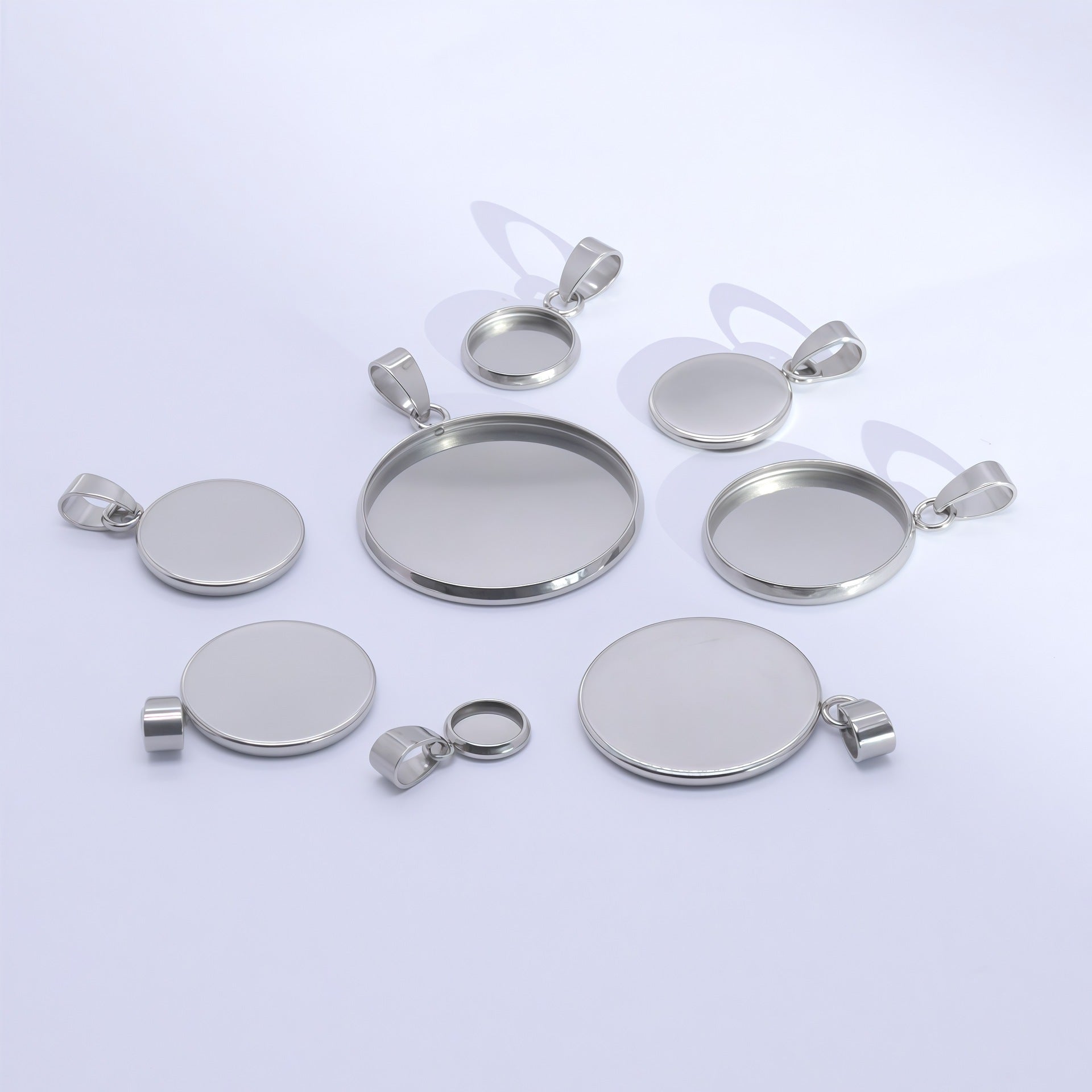 Princess Style Jewelry Accessories Featuring Round Pattern In Elegant Steel Color