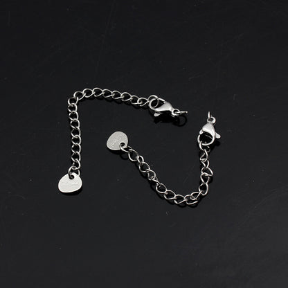 Original Design Round Extension Chain In Golden Titanium Steel With PVD Coated Finish, 1 Piece Jewelry Accessory