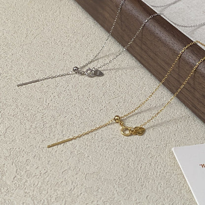 For Love Charms Necklace In 925 Sterling Silver With 18K Real Gold Plated Featuring Slider Chain In Golden