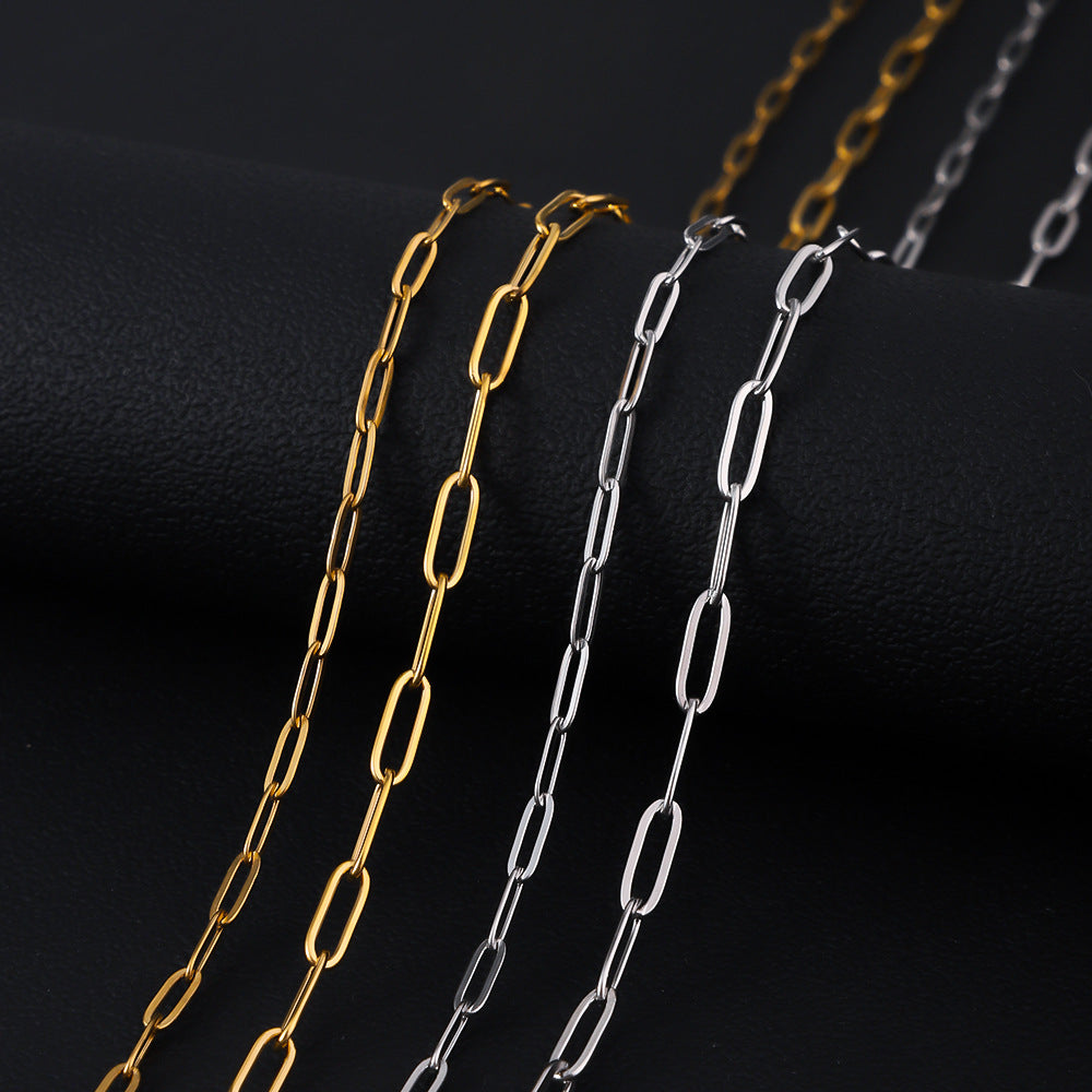 Unisex Cross Necklace For Love Charms Featuring Steel Color Cable Chain, 1 Piece