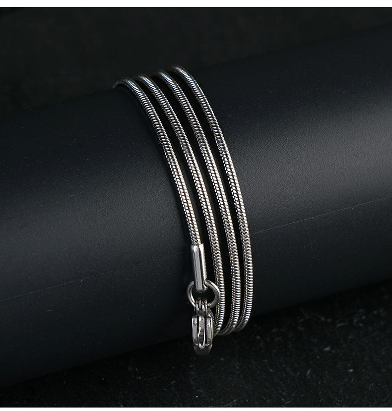 For Love Charms Necklace In Steel Color, Made With Durable Titanium Steel