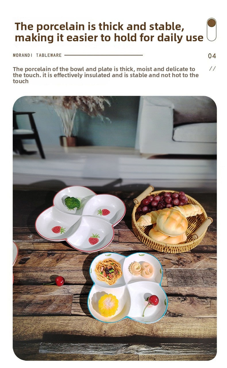 Ceramics Fruit Tableware Plate, Elegant Design For Kitchen And Dining Use
