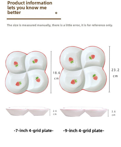 Ceramics Fruit Tableware Plate, Elegant Design For Kitchen And Dining Use
