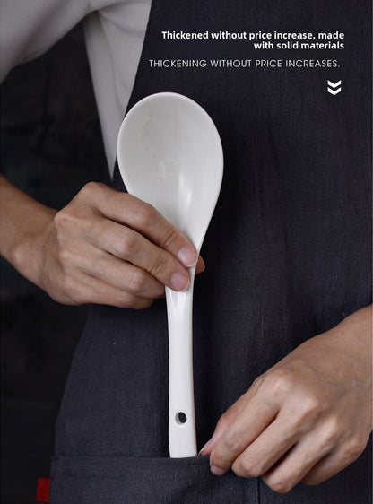 Ceramics Tableware Spoon For Kitchen And Drinking Utensils