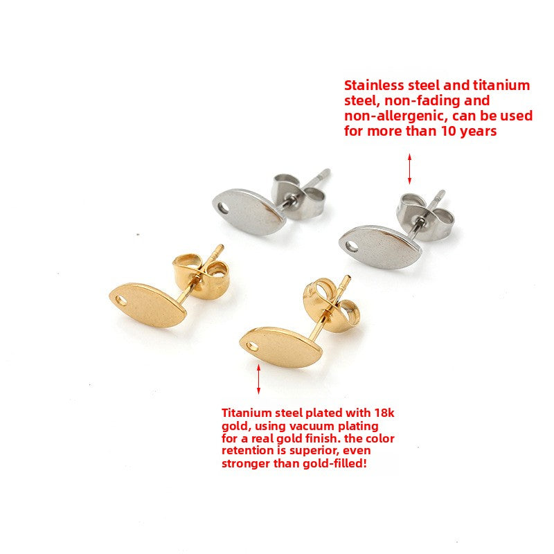 PVD Coated Titanium Steel Love Charms Jewelry Accessories In Golden
