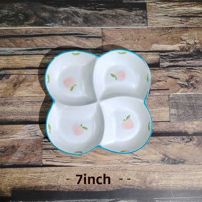 Ceramics Fruit Tableware Plate, Elegant Design For Kitchen And Dining Use