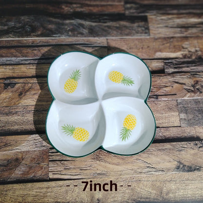 Ceramics Fruit Tableware Plate, Elegant Design For Kitchen And Dining Use