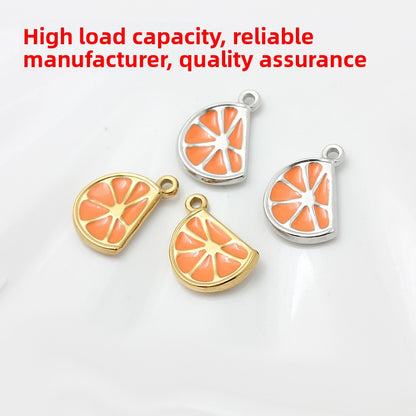 Sweet Style Jewelry Accessories Featuring Fruit Pattern In Golden Titanium Steel