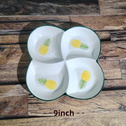 9inch Pineapple Four-Grid Plate