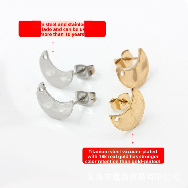 Original Design Jewelry Accessories Featuring PVD Coated Titanium Steel In Steel Color, 1 Piece
