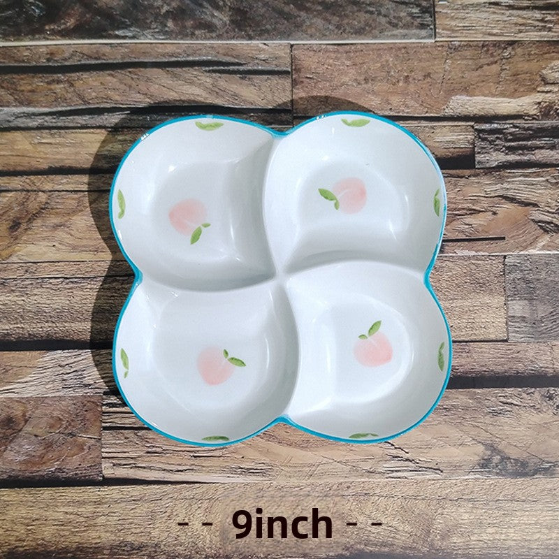 Ceramics Fruit Tableware Plate, Elegant Design For Kitchen And Dining Use