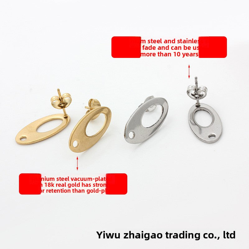 Original Design Jewelry Accessories Featuring PVD Coated Titanium Steel In Steel Color, 1 Piece