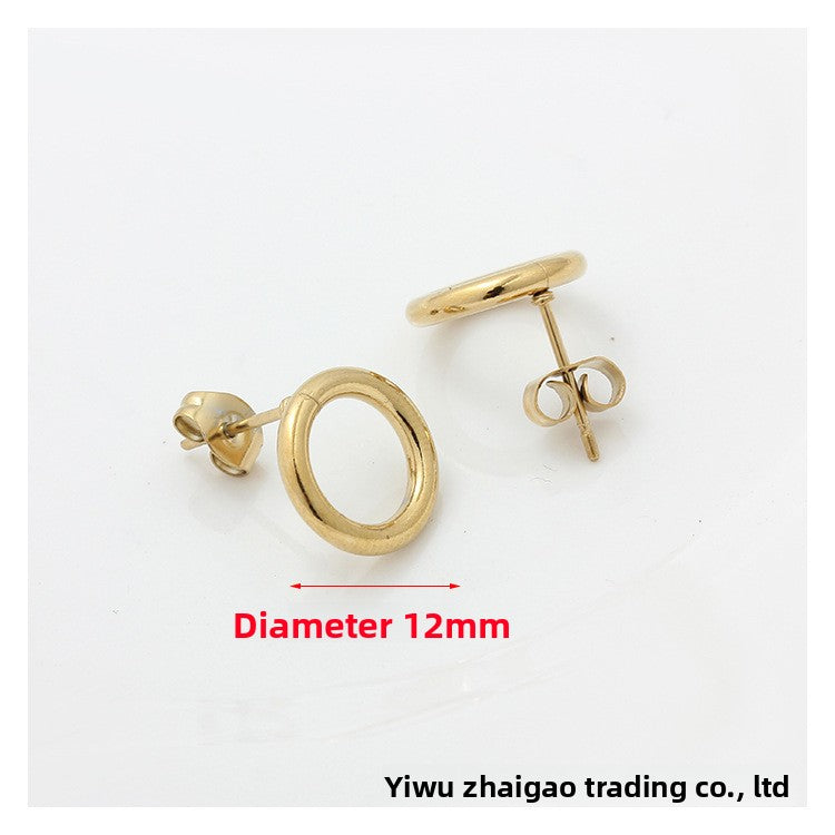 Original Design Jewelry Accessories Featuring PVD Coated Titanium Steel In Steel Color, 1 Piece