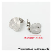 Titanium Steel Heart Earrings, 1 Piece