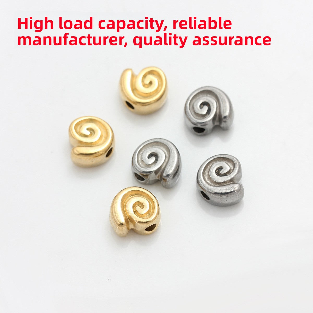 Snails Love Charms Jewelry Accessories In Golden Titanium Steel