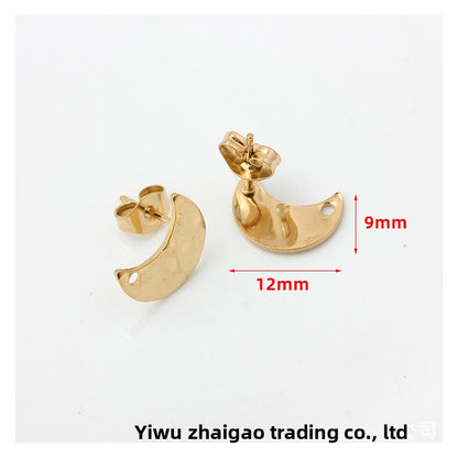Original Design Jewelry Accessories Featuring PVD Coated Titanium Steel In Steel Color, 1 Piece