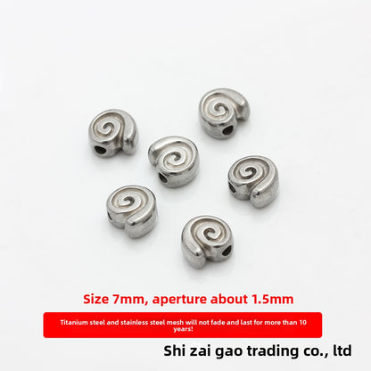 Snails Love Charms Jewelry Accessories In Golden Titanium Steel
